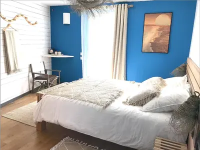Un ou plusieurs lits dans un hébergement de l'établissement Une chambre d'hôte dans les bois