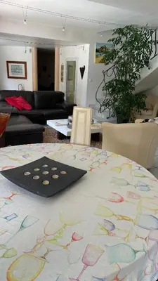 Coin salon dans l'établissement Chez Nath et Scott