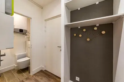 Salle de bains dans l'établissement All in Lyon | Studio fonctionnel–Gratte-Ciel