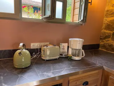 Plateau bouilloire dans l'établissement La Maison du Père Louis