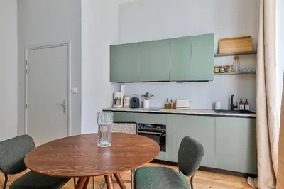 Cuisine ou kitchenette dans l'établissement NOCNOC Le Porthos