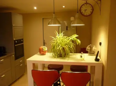 Cuisine ou kitchenette dans l'établissement Beaujolais Charentay lyon Maison avec piscine