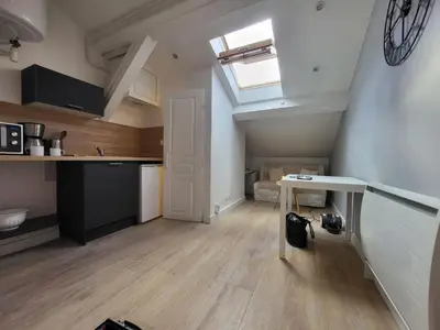 Cuisine ou kitchenette dans l'établissement Cocon Villeurbanne Charpennes
