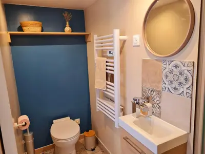 Salle de bains dans l'établissement Le Gallieni