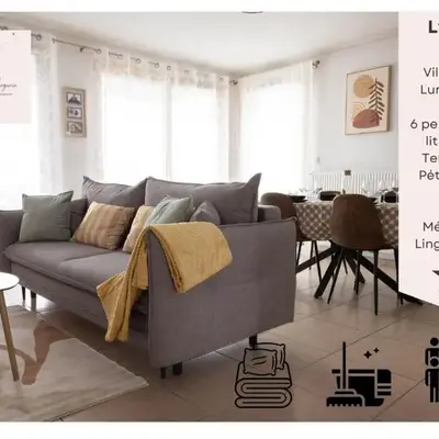 Visitez Lyon Bel Appartement spacieux le Joliot Curie 4-6 pers à Lyon - Eurexpo - LDLC ARENA