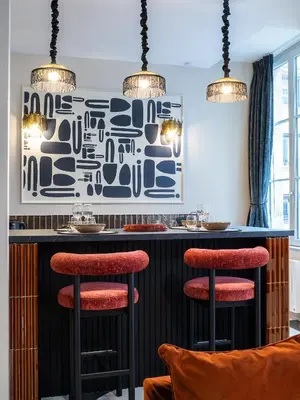 Coin salon dans l'établissement Host Inn Fancy Sūite