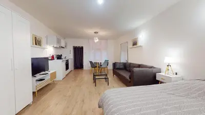 Un ou plusieurs lits dans un hébergement de l'établissement Studio Vieux Lyon Saint Georges