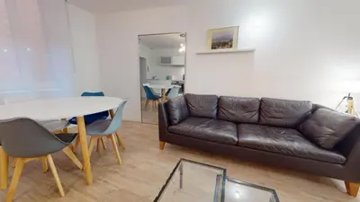 Coin salon dans l'établissement Studio Vieux Lyon Saint Georges