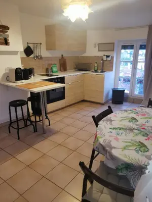 Cuisine ou kitchenette dans l'établissement Appartement Cosy Traversant