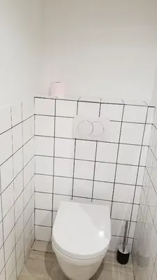 Salle de bains dans l'établissement STUDIO indépendant, proche hôpitaux Est