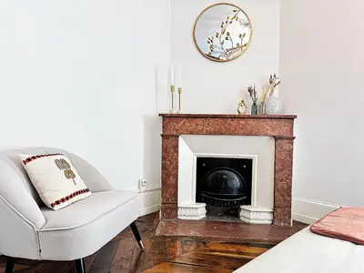Coin salon dans l'établissement Suite Flamenco - Appartement 6 personnes - Check in h24 & Wifi