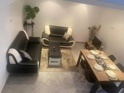 Coin salon dans l'établissement Maison de charme st euphemie