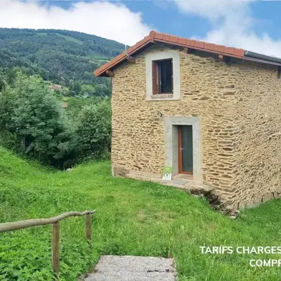 Gîte rénové avec terrasse et animaux acceptés à Saint-Chamond - FR-1-496-324