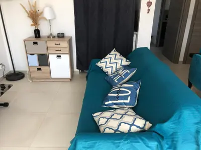 Coin salon dans l'établissement Ma casita à Villars Les Dombes
