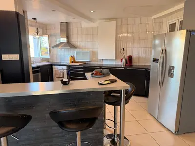 Cuisine ou kitchenette dans l'établissement L'Échappée Viennoise
