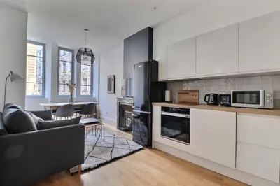 Cuisine ou kitchenette dans l'établissement The Herriot - T3 in the Heart of the City - Lyon 1st