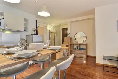 Cuisine ou kitchenette dans l'établissement Le Marius - Beautiful apartment near the Rhône - Lyon 3rd