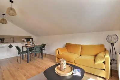 Coin salon dans l'établissement Le Zanzibar - Lovely Bright Apartment - Villeurbanne