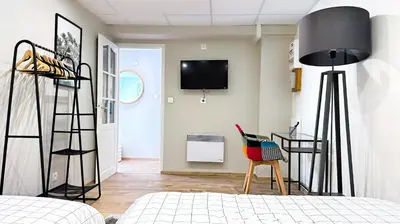 Un ou plusieurs lits dans un hébergement de l'établissement Suite Dalmate - Appartement 6 personnes - Check in h24 & Wifi
