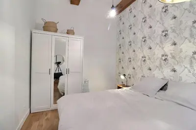 Un ou plusieurs lits dans un hébergement de l'établissement Le Pêcherie - Beautiful & Modern apartment - Lyon 1st