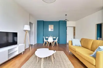 Coin salon dans l'établissement Le St Georges - Charming & Spacious flat - Lyon 5th