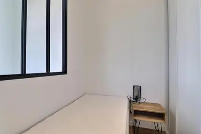 Un ou plusieurs lits dans un hébergement de l'établissement Le Quai d'Or - Apartment for monthly rental - Lyon 4th