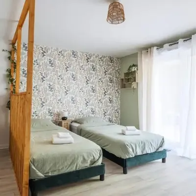 Cosy studio avec terrasse et parking privé gratuit
