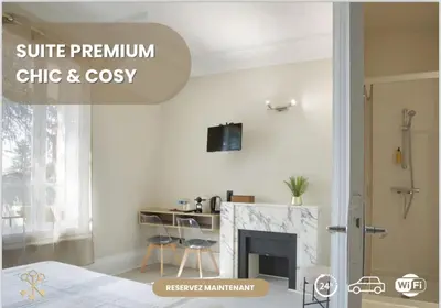 Télévision ou salle de divertissement dans l'établissement GAB HOUSE - Lyon Bron - Eurexpo City Living Stay