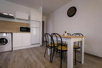 Cuisine ou kitchenette dans l'établissement Le Westy 1