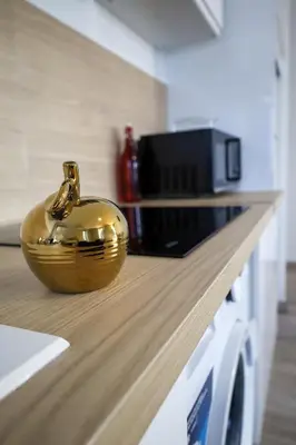 Cuisine ou kitchenette dans l'établissement Le Westy 1