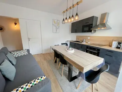 Cuisine ou kitchenette dans l'établissement Le Cour Vitton - Lyon 6ème - Proche Parc Tête d'Or