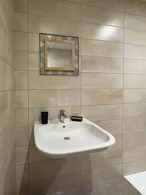 Salle de bains dans l'établissement La Gaufrette