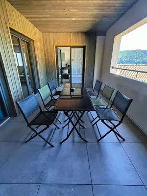 Balcon ou terrasse dans l'établissement La Gaufrette