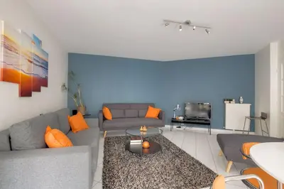 Coin salon dans l'établissement Appartement lumineux dans le quartier Jean Macé