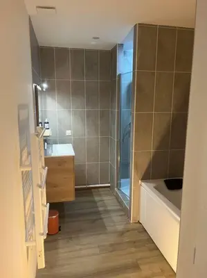 Salle de bains dans l'établissement BACH studio BALNEO au calme parking gratuit