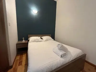 Un ou plusieurs lits dans un hébergement de l'établissement Bel appartement rénové - Lyon 3ème
