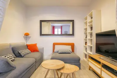 Coin salon dans l'établissement Super appartement idéalement situé, Lyon 6eme
