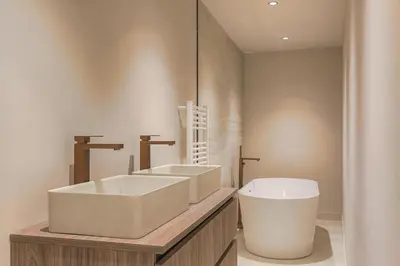 Salle de bains dans l'établissement Appartement spacieux et lumineux pour 8, Lyon 1er