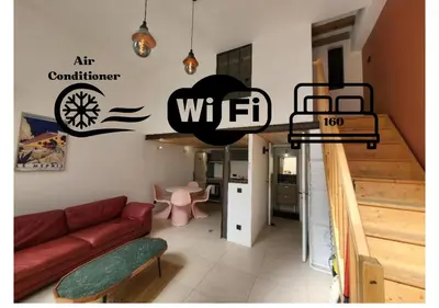 Cuisine ou kitchenette dans l'établissement PartDieu, rénové, climatisation !