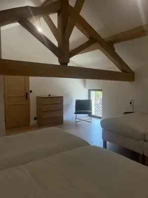 Un ou plusieurs lits dans un hébergement de l'établissement Gîte de Condeiss