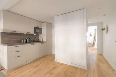 Cuisine ou kitchenette dans l'établissement T3 neuf, climatisé proche Lyon 3