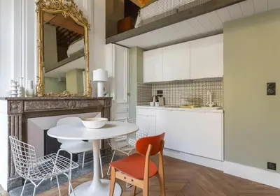 Cuisine ou kitchenette dans l'établissement L'Eugénie, secteur Opéra et climatisé, Lyon 1er