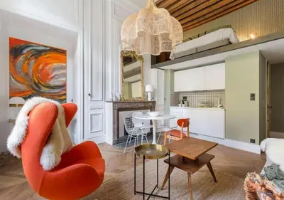 Cuisine ou kitchenette dans l'établissement L'Eugénie, secteur Opéra et climatisé, Lyon 1er