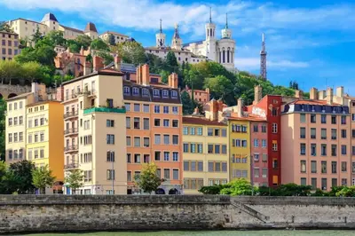 Vue générale sur Lyon ou vue de la ville depuis l'appartement