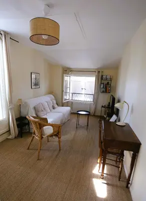 Coin salon dans l'établissement Les chambres de la Dombes