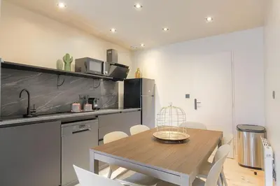 Cuisine ou kitchenette dans l'établissement T3 spacieux en duplex, 2 chambres, Villeurbanne