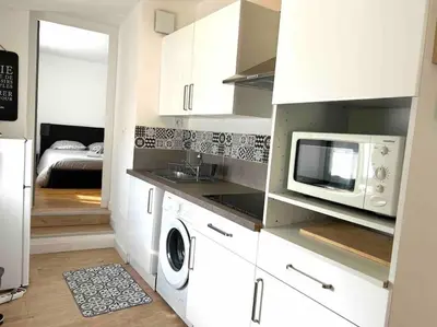 Cuisine ou kitchenette dans l'établissement Hyper Centre Charmant T2 idéalement situé