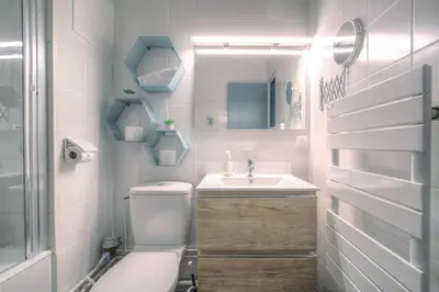 Salle de bains dans l'établissement Appartement moderne proche Lyon 6ème