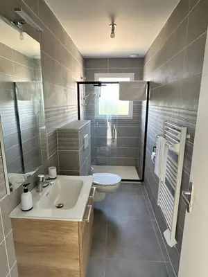 Salle de bains dans l'établissement House with 5 bedrooms lechaffardcom