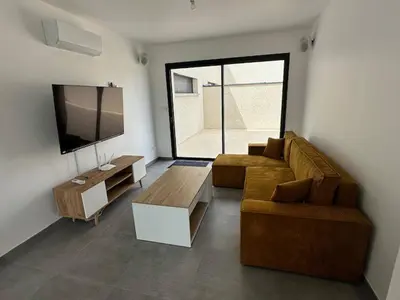 Coin salon dans l'établissement House 60 with 3 bedrooms lechaffardcom